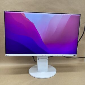 EIZO LCD Monitor FlexScan EV2450 (White) Frameless 23.8 inch Full HD (1920 x 1080) 16:9 IPS HDMI compatible USB hub Height rotation PS switch compatible