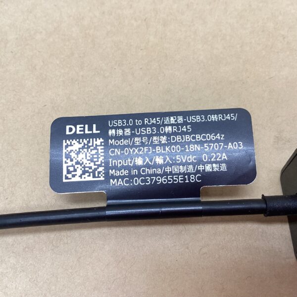 Dell Network Adapter DBJBCBC064z USB 3.0 to Ethernet PXE Boot - Image 3