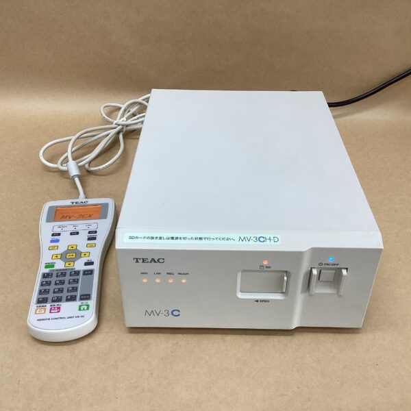 TEAC Corporation Medical Image Recorder MV-3CH-D 500GB HDD REMOTE CONTROL UNIT VS-3C