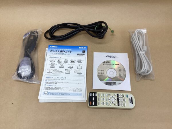 Lamp usage 1174 hours Epson Business Projector EB-1771W 3000 lumens D-SUB USB-B cable Remote control - Image 7