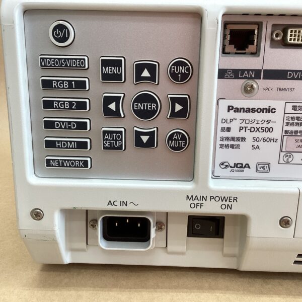 Lamp usage 3738 hours Panasonic Professional DLP Projector PT-DX500 4500 Lumens HDMI D-SUB HDMI Cable Remote Control - Image 6
