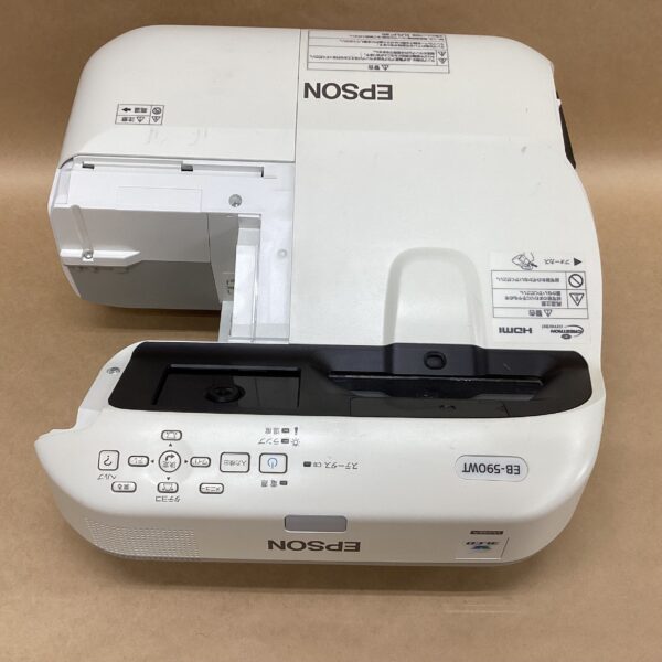 Epson Business Projector EB-590WT, 3300 lumens, 700-hour lamp life. HDMI, wireless LAN compatible (adapter not available, must be purchased separately), D-SUB cable, main unit cover, and filter cover not included. - Image 4